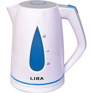 Чайник LIRA LR 0104 бело-синий 1.7л, 2200Вт 