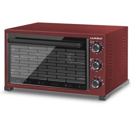 Жарочный шкаф LUXELL MO-46CRD красный 46л,1420Вт, конвекция,таймер, терморегулятор